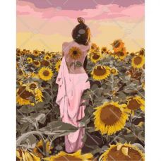 Картина по номерам "Подсолнуховое счастье"