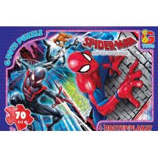 Пазлы "Человек Паук: приключения", 70 элементов