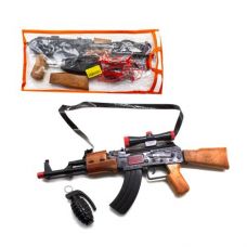 Автомат-трещетка "AK-47" с гранатой Черный