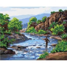 Набор для росписи по номерам  "Отдых душой" 40*50 см.