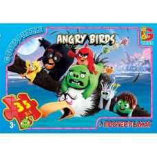 Пазлы "Angry Birds: полёт", 35 элементов