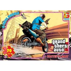 Пазлы "GTA: мотоциклист", 70 элементов
