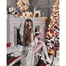 Картина по номерам "У камина"