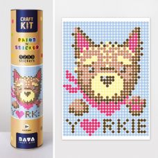 Картина по номерам с наклейками "Йорк"