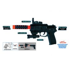 Пистолет с глушителем "Man Hero" Черный