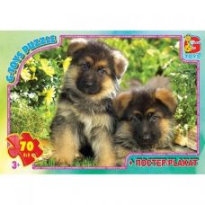 Пазлы "Домашние питомцы" 70 элементов