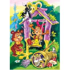 Пазлы "Маленькая Баба Яга", 60 элементов