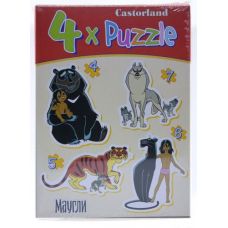 Пазлы 4 в 1 "Маугли"