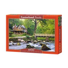 Пазлы "Дом у ручья, Watersmeet, Exmoor National Park, England", 1000 элементов