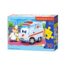 Пазлы "Машина скорой помощи", 30 элементов