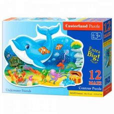 Пазлы "Дельфинчик и его друзья" maxi, 12 элементов