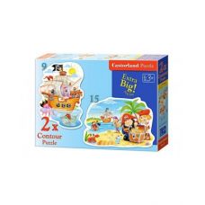 Пазлы 2 в 1 "Пираты"