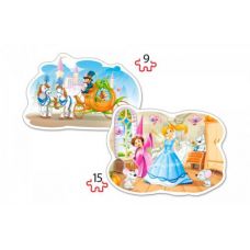 Пазлы 2 в 1 "Золушка"