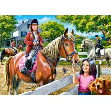 Пазлы "Прогулка на лошади", 300 деталей