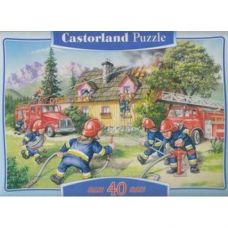 Пазлы "Пожарные на работе" maxi, 40 элементов