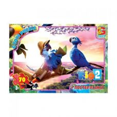 Пазлы "Рио 2", 70 элементов + плакат