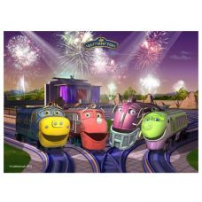 Пазлы "Чаггингтон: паровозики и салют", 120 элементов