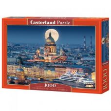 Пазлы "Ночной собор, Fullmoon over St. Isaac's Cathedral", 1000 элементов