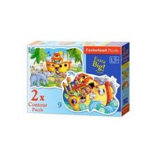 Пазлы 2 в 1 "Ноев ковчег", 9 и 15 элементов