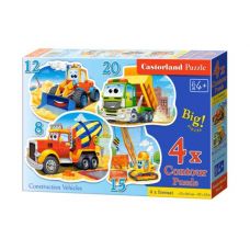 Пазлы "Стройтехника 4 в 1"