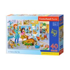 Пазлы "Поход к ветеринару" maxi 40 элементов