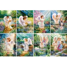 Пазлы "Сияющие ангелы", 120 элементов