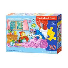 Пазлы "Красная Шапочка и волк", 30 элементов