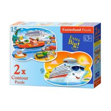 Пазлы 2 в 1 "Корабли"