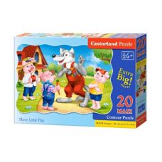 Пазлы Макси "3 поросенка", 20 элементов