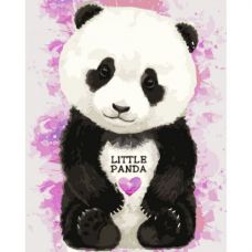 Картина по номерам "Маленькая пандочка"