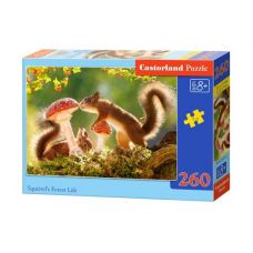 Пазлы "Белочки в лесу", 260 элементов