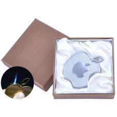 Зажигалка подарочная Apple (Острое пламя)  Silver