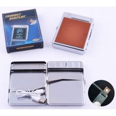 Портсигар на 20 сигарет и USB Зажигалка, Wooden
