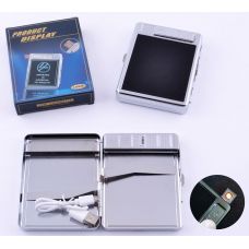 Портсигар на 20 сигарет и USB Зажигалка, Darkstone