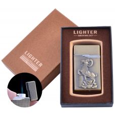 Зажигалка в подарочной коробке Золотой Козел (Острое пламя)