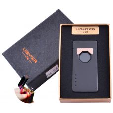 Электроимпульсная зажигалка в подарочной упаковке Lighter (Двойная молния, USB) Face