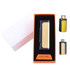 Электрическая Зажигалка, USB Lighter, Подарочная Упаковка, Gold, Type A