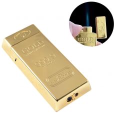 Зажигалка карманная слиток золота (Острое пламя) Type F
