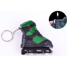 Зажигалка газовая-брелок ролики Green
