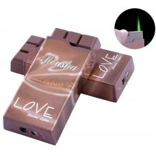 Зажигалка карманная Шоколад Love (Турбо пламя) Type C