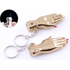 Зажигалка карманная-брелок Женская рука (Острое пламя) Type A