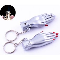 Зажигалка карманная-брелок Женская рука (Острое пламя)