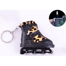 Зажигалка газовая-брелок ролики Yellow