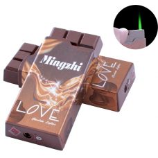 Зажигалка карманная Шоколад Love (Турбо пламя)