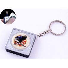 Зажигалка карманная-брелок квадрат США