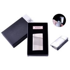 Зажигалка в подарочной коробке Mask (Турбо пламя)  Silver