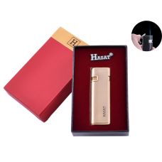 Зажигалка в подарочной коробке Meteor (Острое пламя)  Gold