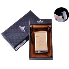 Зажигалка в подарочной коробке Shadow (Турбо пламя)  Gold