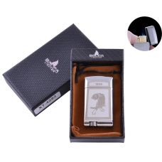 Зажигалка в подарочной коробке Shadow (Турбо пламя)  Silver