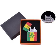 USB  зажигалка Cannabis (Электроимпульсная) Colorist